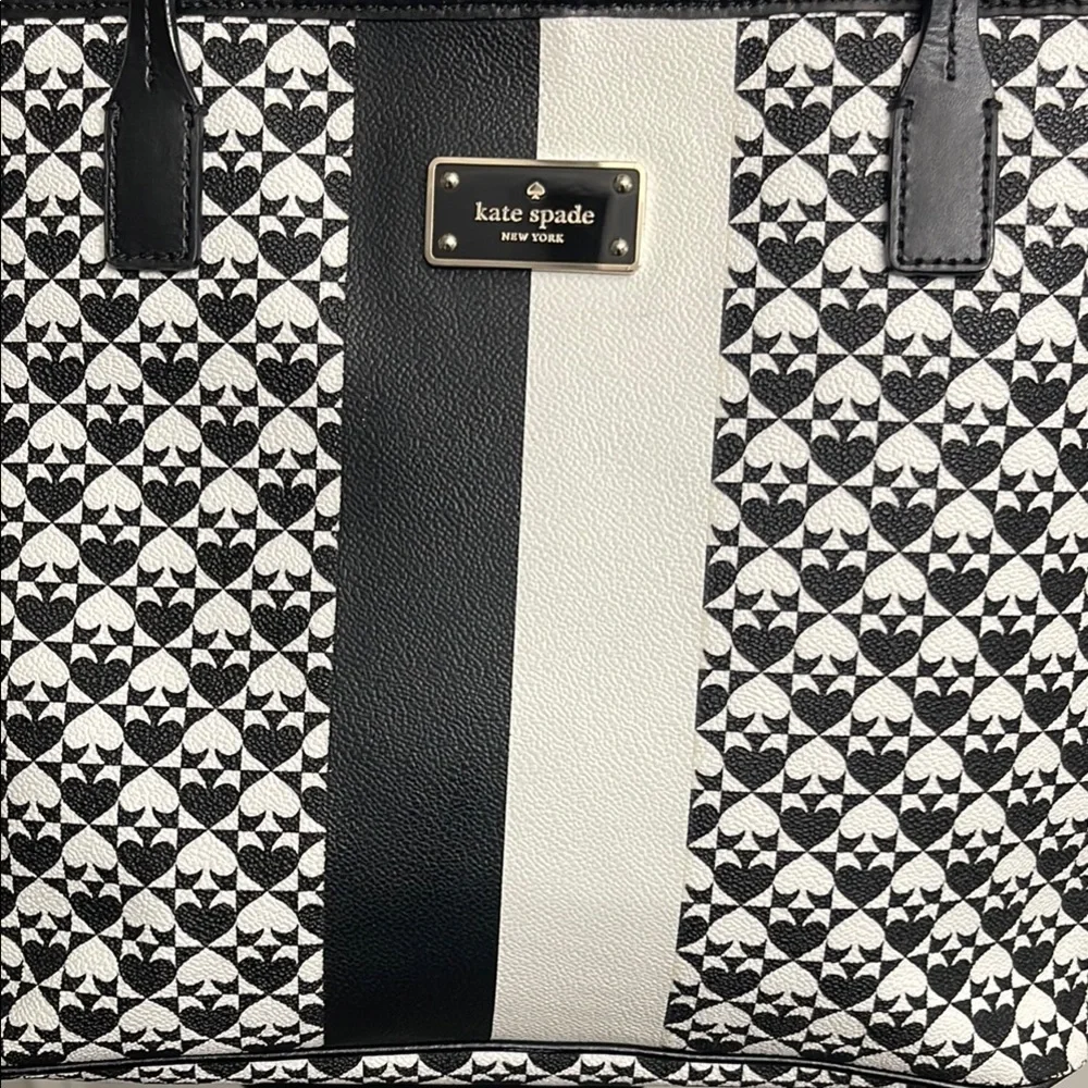 Kate Spade Black and White Tote Bag - Picture 2 of 13